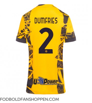 Inter Milan Denzel Dumfries #2 Tredjetrøje Dame 2024-25 Kortærmet
